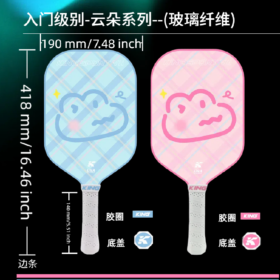 clouds Series personalized pickleball paddle